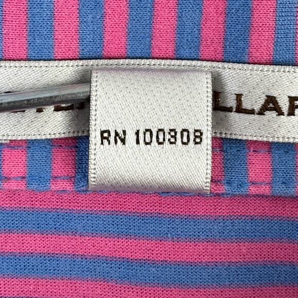 Peter Millar Purple/Blue Cotton Stripe Pilot Mill Halifax Polo Men’s Size XL - Picture 6 of 12